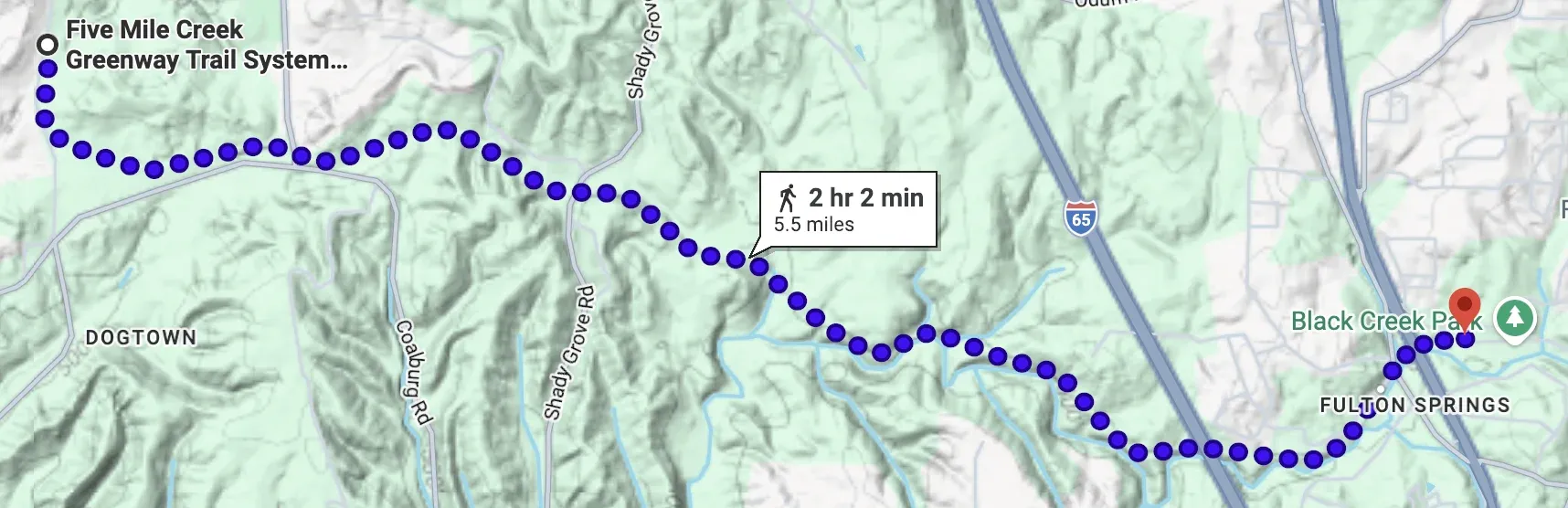 Black Creek Trail overview