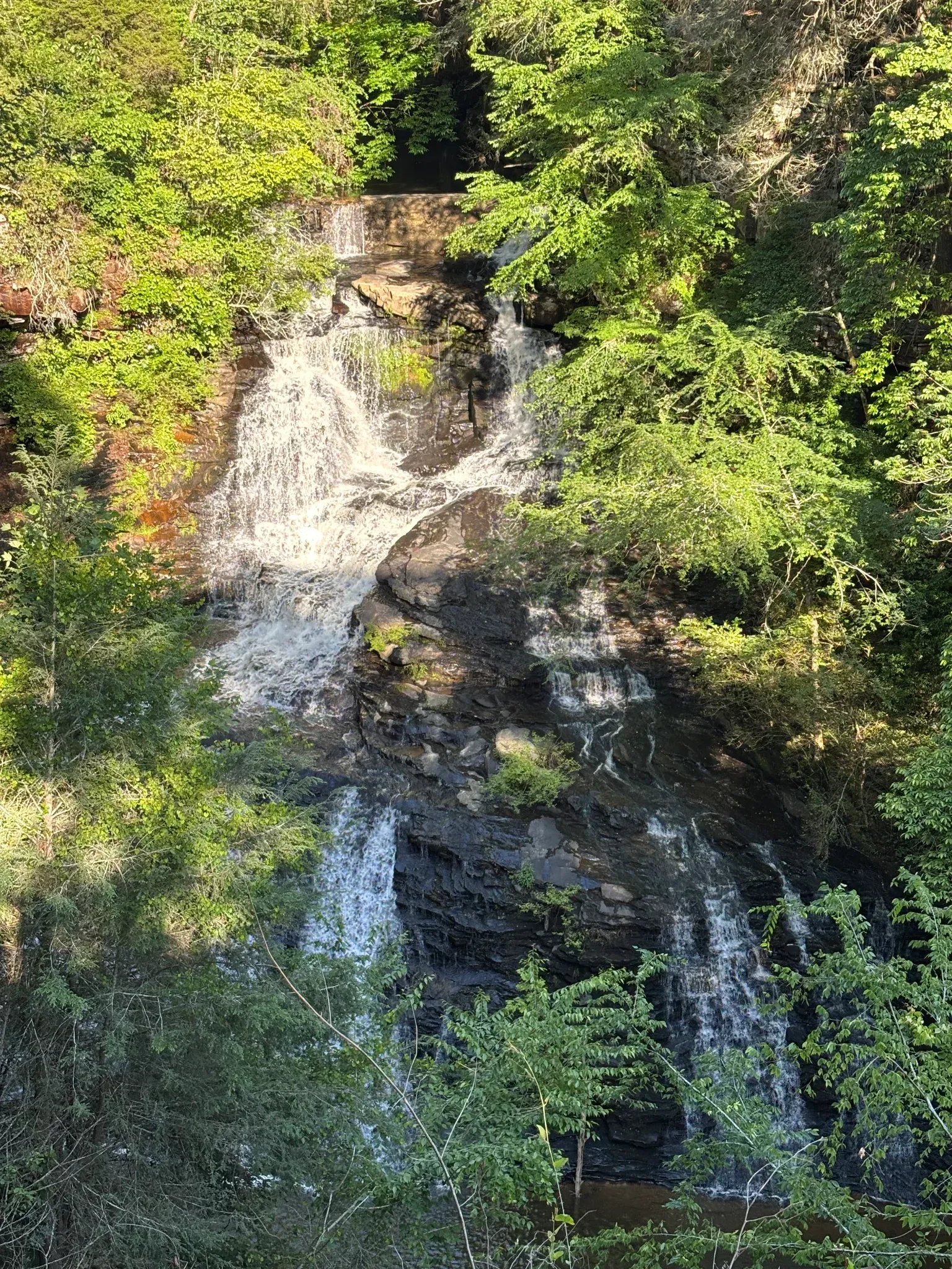 Pisgah Gorge Falls cascades
